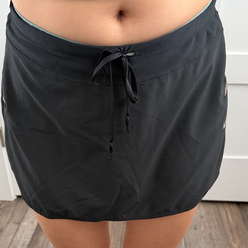 Nike Black Athletic Skort with Drawstring